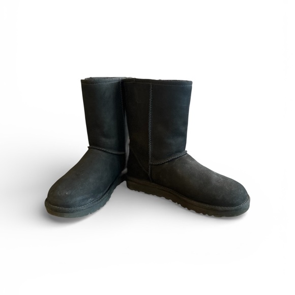 UGG Black Leather Boots - Picture 5 of 8